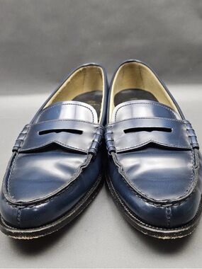 Church's Navy Leather Penny Loafers. Size 40. Fits 9.5-10